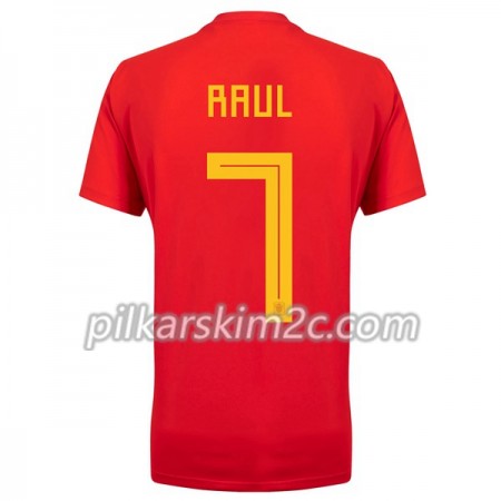 Koszulka Hiszpania Raul 7 Główna Mistrzostwa Świata 2018 - Koszulki Piłkarskie